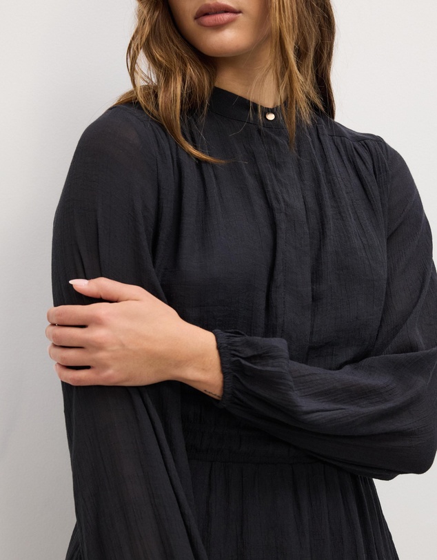 The Fated - Della Long Sleeve Gathered Mini Dress