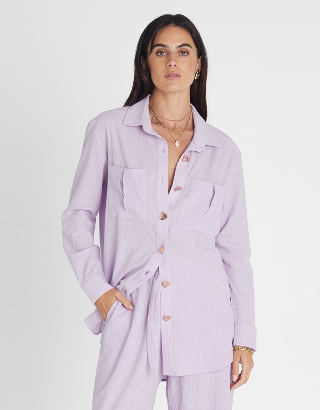 Heaven Australia - Amethyst Boyfriend Shirt