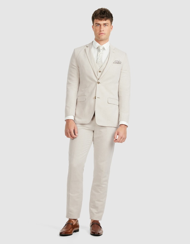 Tarocash - Jae Slim Linen Suit Jacket