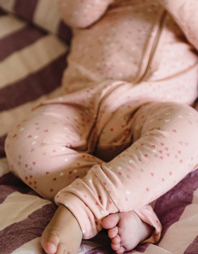 Kynd Baby - Day Or Night Onesie in Pink Heart