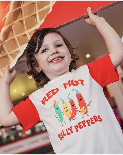 Rock Your Kid - Milo Tee in Fiery Red