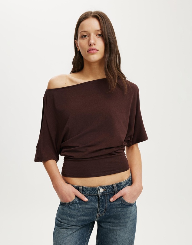 Cotton On - Sonny Cold Shoulder Short Sleeve