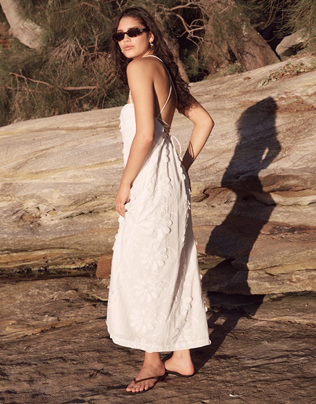 MINKPINK - Alessia Lace Back Maxi Dress