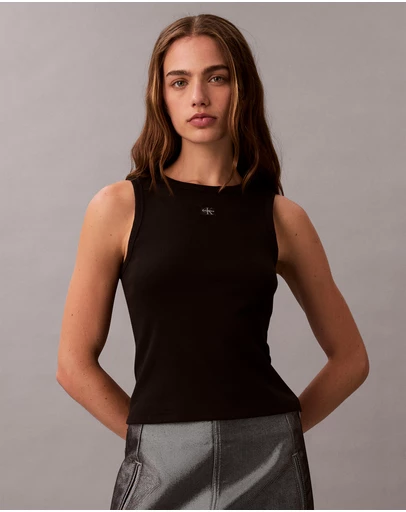 Calvin Klein Jeans - Cotton Stretch Ribbed Tank Top