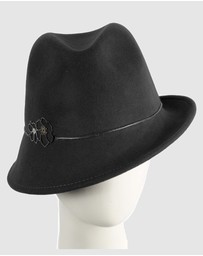 Max Alexander - Felt Black Trilby Hat