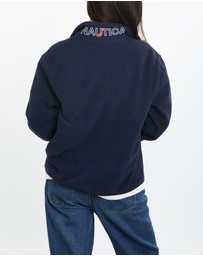 Vintage by The Real Deal - Pre Loved - 90s Nautica Quarter Zip Fleece Sweatshirt