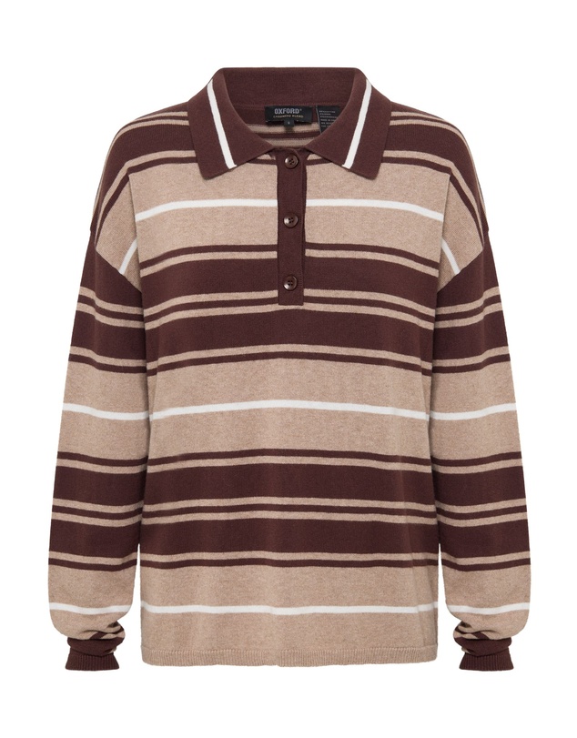 Oxford - Pip Striped Polo Knit