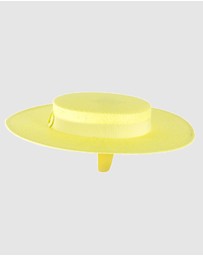 Max Alexander - Fluro Yellow Boater Hat