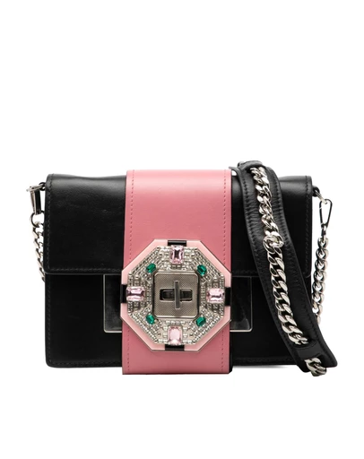 Pre-Loved by Azura Reborn - Pre-Loved City Calf Crystal Embellished Ribbon Bag