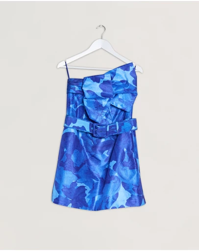 Revibe - Repaired Rebecca Vallance Azula One-Shoulder Mini Dress - AU 14