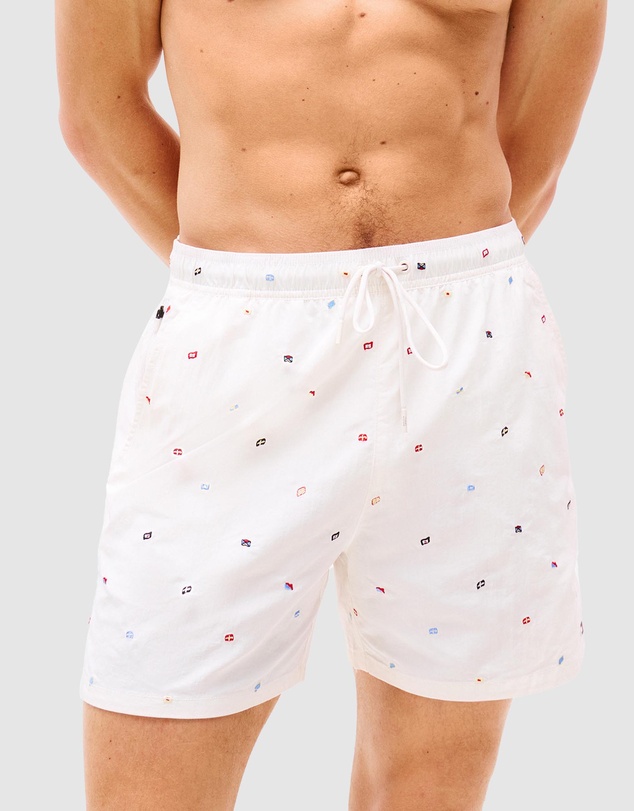Tommy Hilfiger - Medium Drawstring Critter Swim Shorts