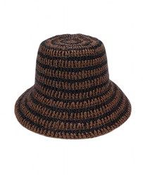 Morgan & Taylor - Delphine Crochet Bucket Hat in Brown