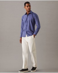 Calvin Klein - Linen Tencel Blend Dress Shirt