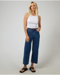 All About Eve - Charlie High Rise Wide Leg Jean Mid Blue
