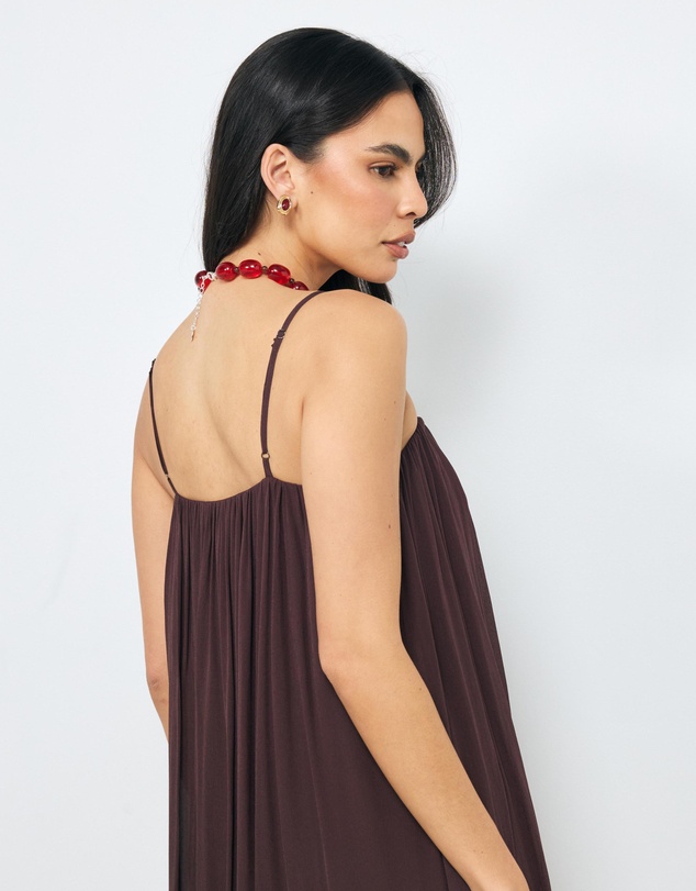 AERE - Nila Gathered Maxi Dress