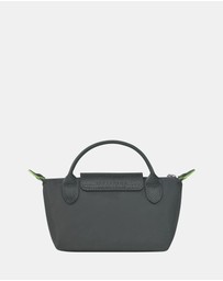 Longchamp - Le Pliage Green Pouch With Handle