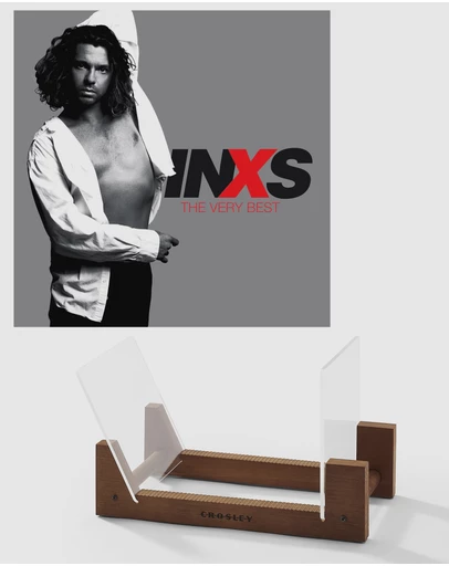 Universal Music - Inxs The Very Best - Double Vinyl Album & Crosley Record Storage Display Stand