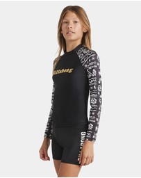 Billabong - Girls 8 to 16 Lost On You Long Sleeve Sunshirt Rash Vest