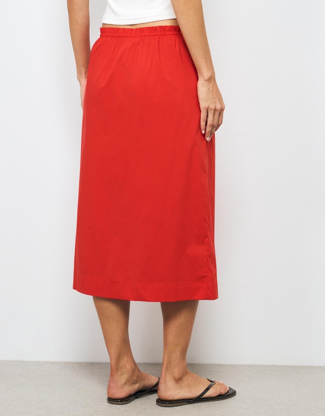 AERE - Bambi Cotton Column Midi Skirt