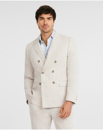 Tarocash - Jae Slim Linen Db Suit Jacket