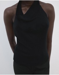M.N.G - Halter-Neck Lyocell Top