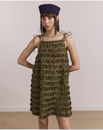 Damson Madder - Leili Ruffle Mini Dress
