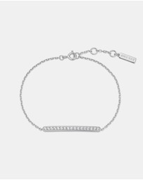 Ania Haie - Silver Pave Bar Bracelet