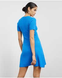 Sofia Irina - Ribbed Knit Mini Dress