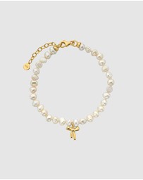 Karen Walker - Petite Bow with Pearls Bracelet
