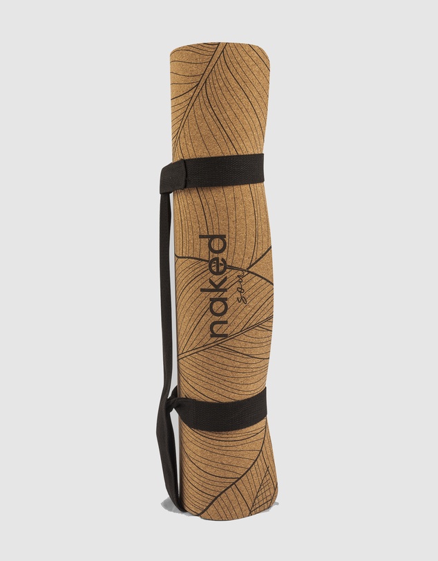 Naked Soul - Jungle Leaves Cork Yoga Mat