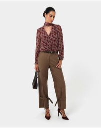 Forcast - Rema Floral Tie Blouse