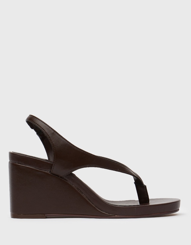 Betts - Shameless Slingback Thong Wedge Sandals