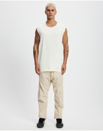 Surrounded By Ghosts - The Santite Crew Knit Raw Neck Vest