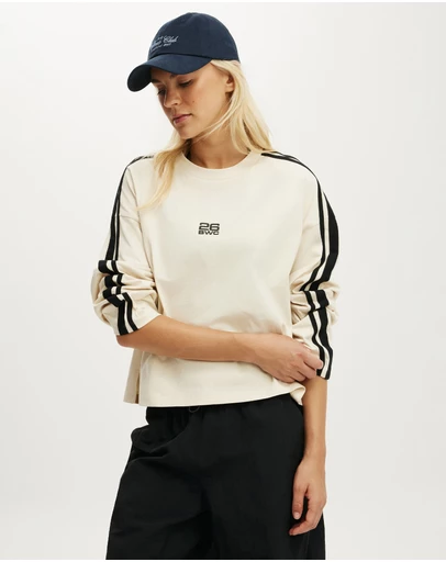 Cotton On Body Active - Long Sleeve Graphic Crew Tee