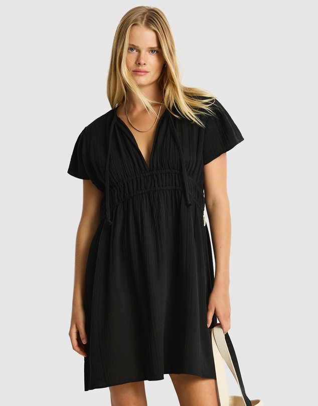 Sea Level Australia - Sunset Short Daydress Black