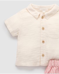 Purebaby - Striped Set -Kids-Babies