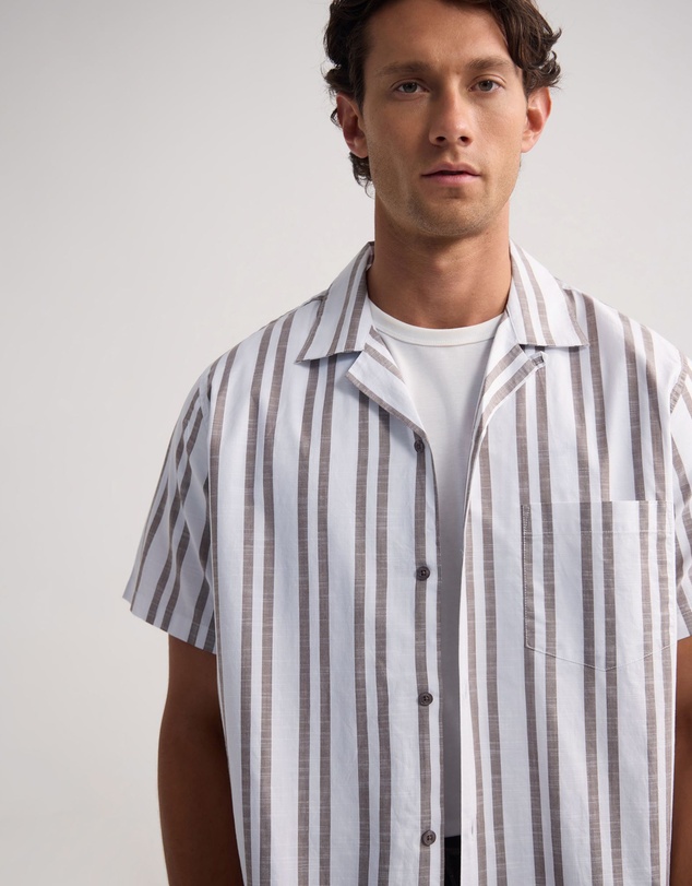Oxford - Griffin Striped Short Sleeve Shirt