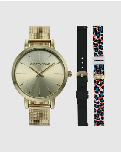 Skechers - Gift Sets Gold-Tone Analogue Watch Set