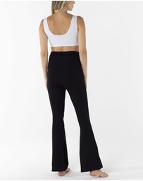 Angel Maternity - New Deluxe Flare Maternity Legging Pants in Black