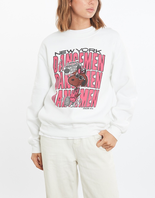 Vintage by The Real Deal - Pre Loved - Vintage 90s New York Dancemen Snoopy Sweatshirt