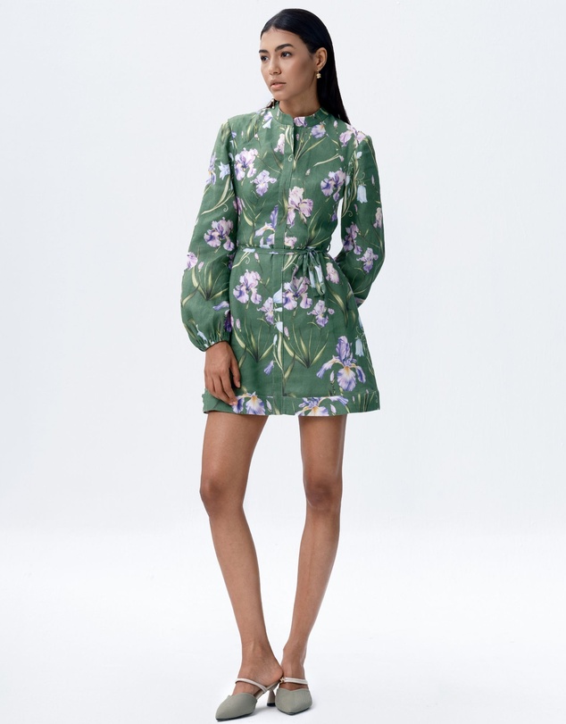 JUSTIN TONG - Eira Linen Mini Dress