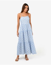 Forcast - Kela Embroidery Maxi Dress
