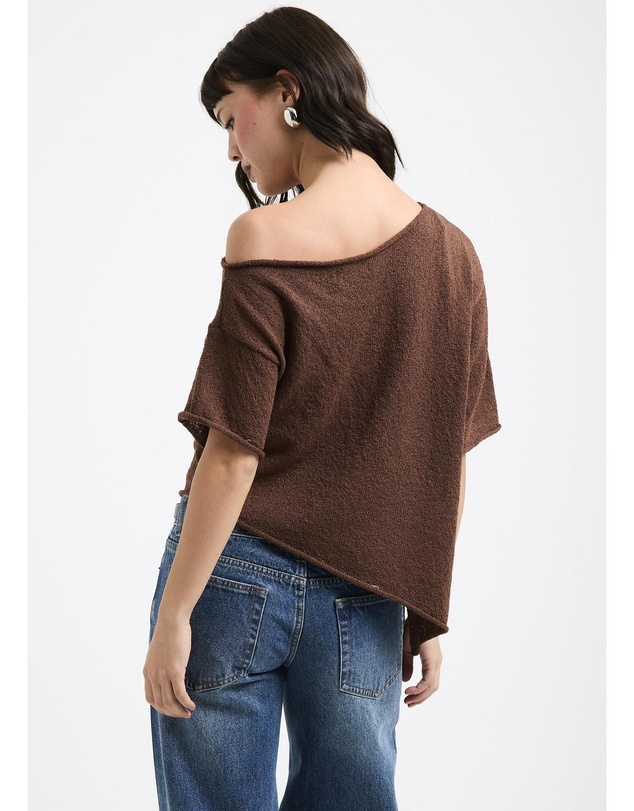 Subtitled - Asymmetric Knit Top