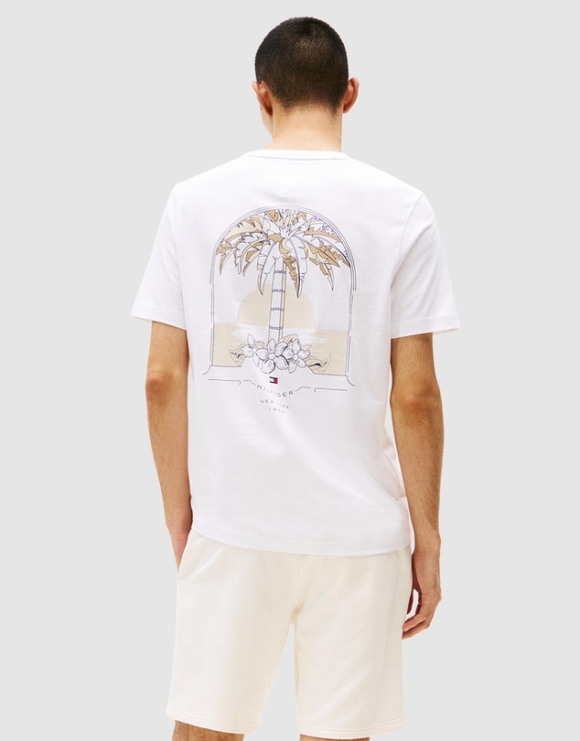 Tommy Hilfiger - Palm Tree Back Graphic T-Shirt