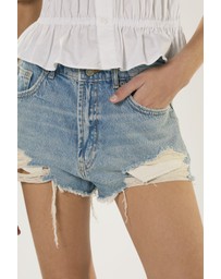 Glamorous - High Waisted Denim Shorts