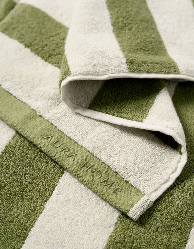 Aura Home - Riviera Stripe Bath Towel