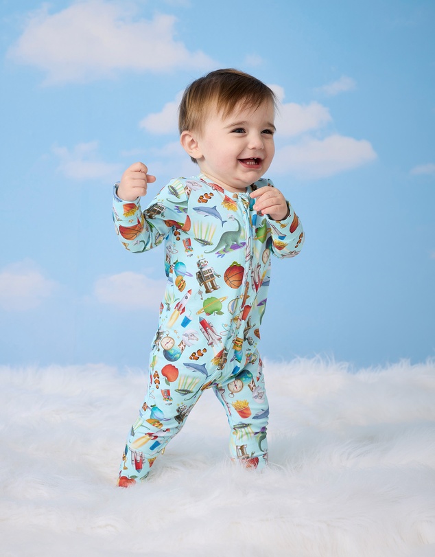 Fleur Harris - 'Heirloom Treasures' Timeless Coverall in Soft Aqua