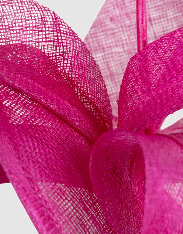 Max Alexander - Tall Fuchsia Sinamay Fascinator Headband