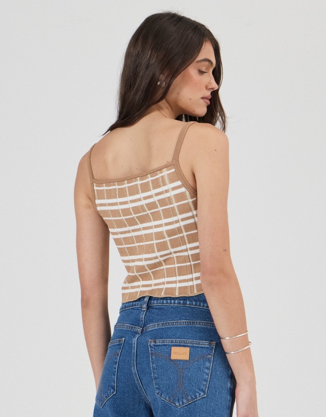 Rolla's - Daybreak Knit Tank Check