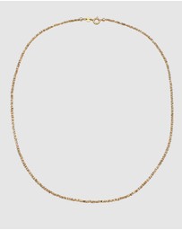 Elli Jewelry - Necklace Hematite Beaded Layering 925 Sterling Silver Gold-Plated